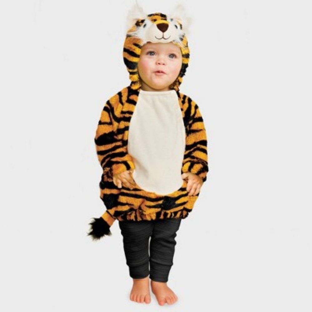 BNWT Hyde & EEK! Infant Baby Tiger Costume Pullover Top 0-6months